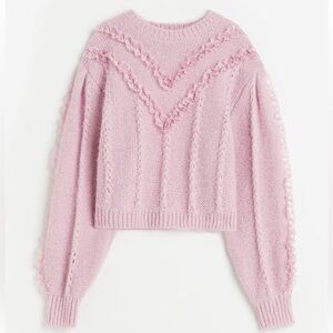 H&M Spring Pink Lace Sweater